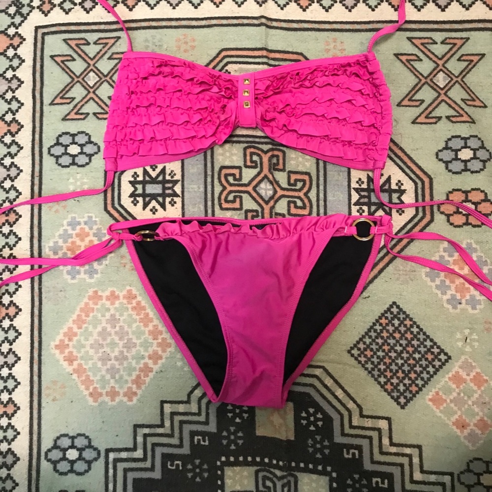 Pink bathing suit
